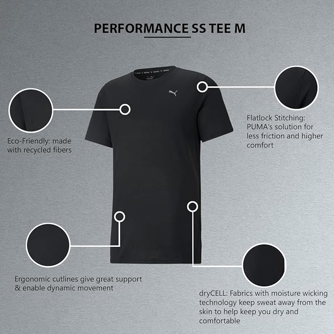 PUMA Men's Performance Ss Tee M Shirt