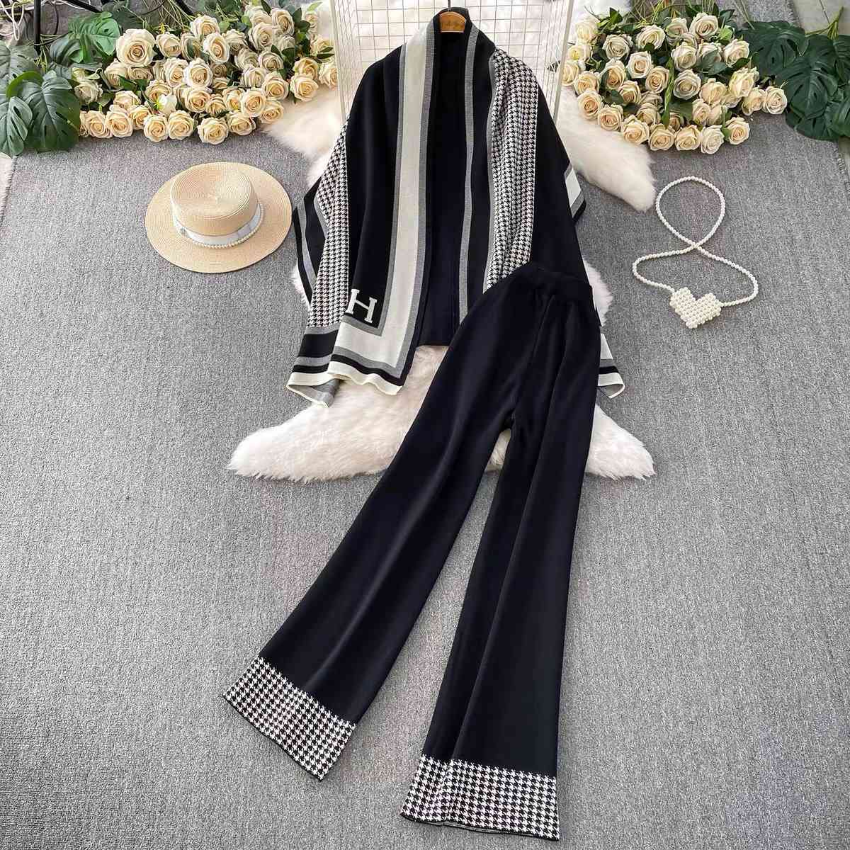 Luxury-inspired knitted co-ord set