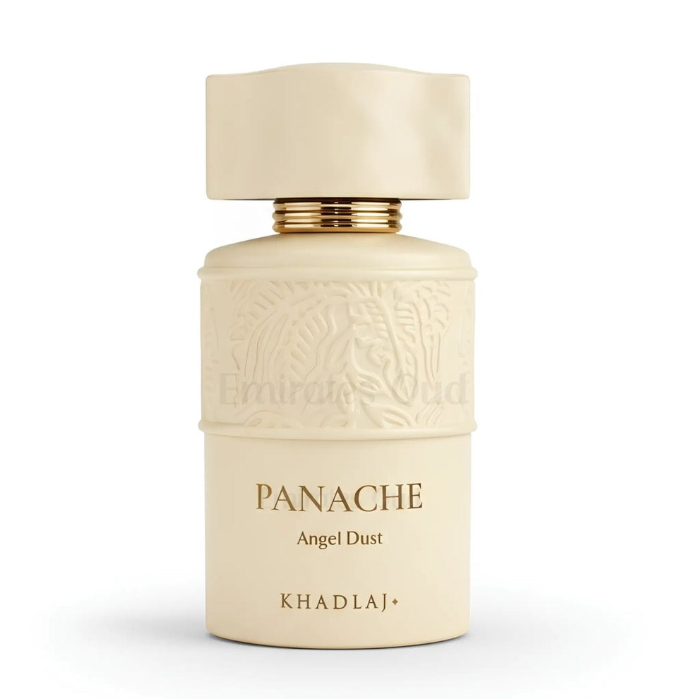 Panache Angel Dust by Khadlaj is a 100ml Eau de Parfum that serves as a decadent olfactory dessert