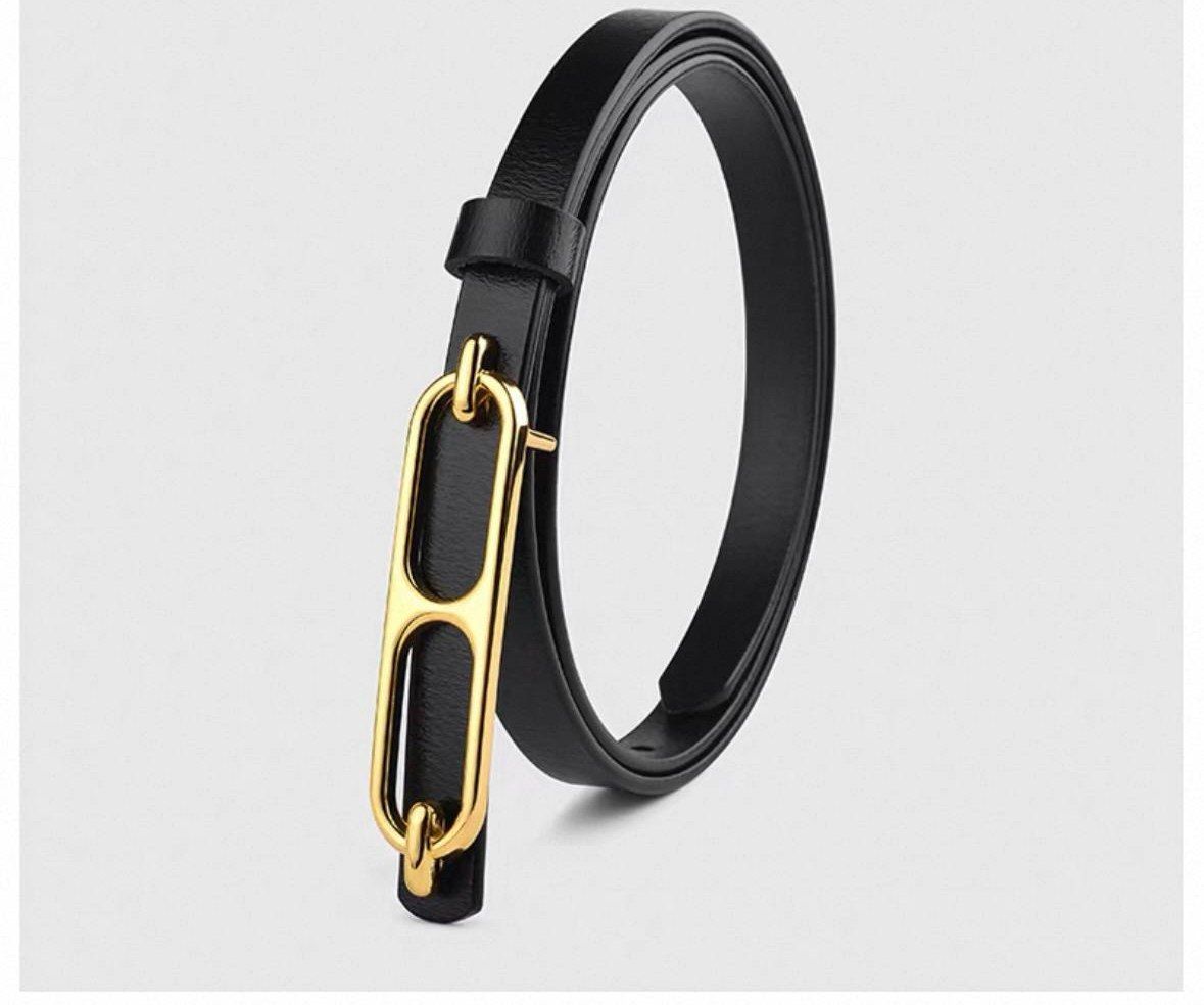 Roulis style gold-tone metal buckle
