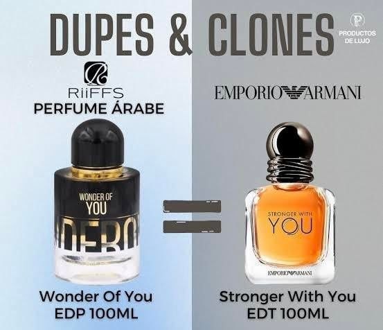 Riiffs Wonder Of You Men EDP 100ml | Budget-friendly clone of Emiorio Armanii Stronger With You