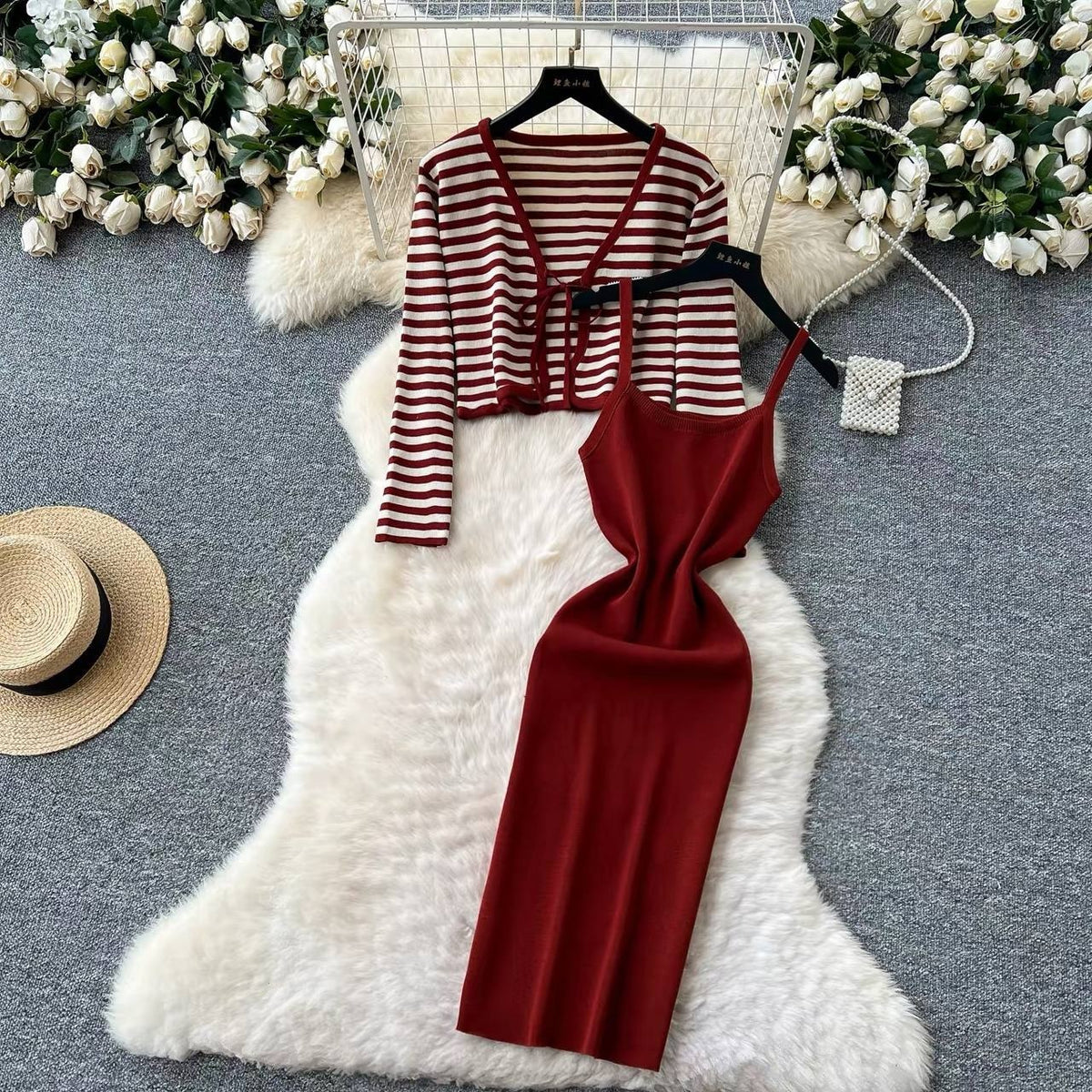 Chic two piece knitted co-ord set