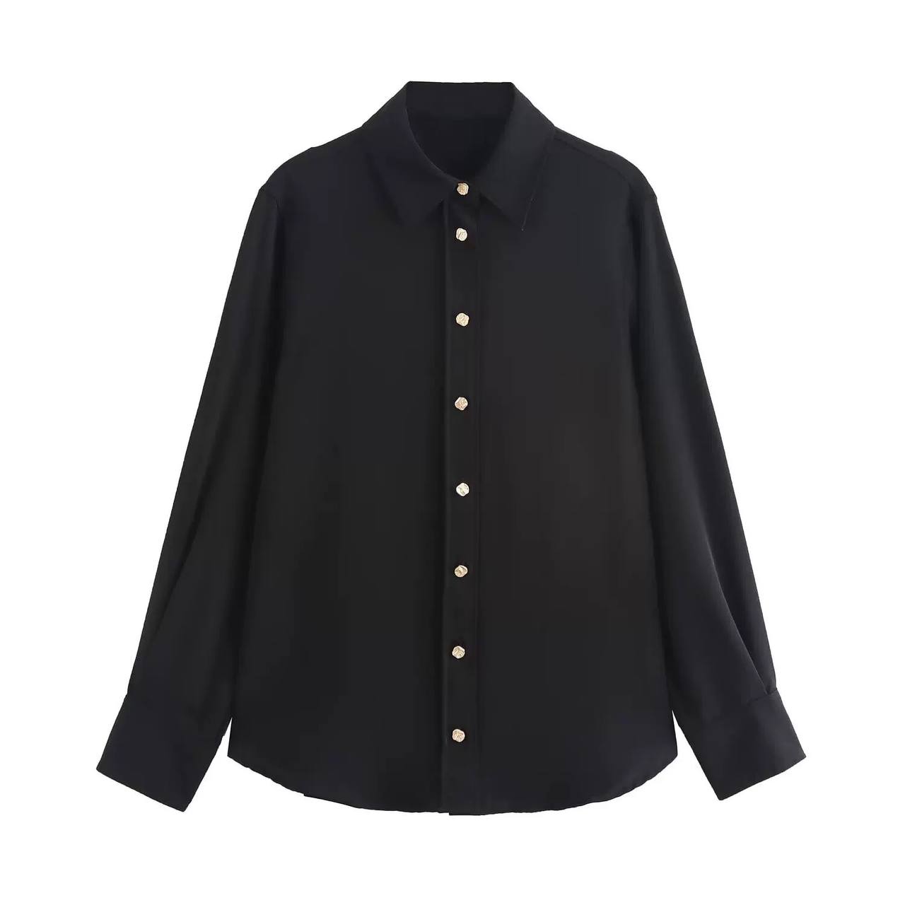 Gold-toned buttons shirt