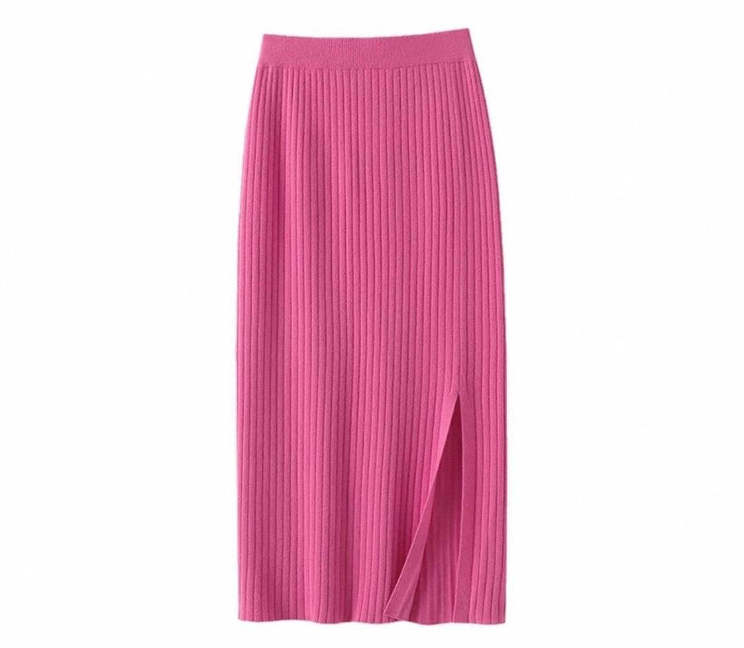 Miyake pleated half skirt