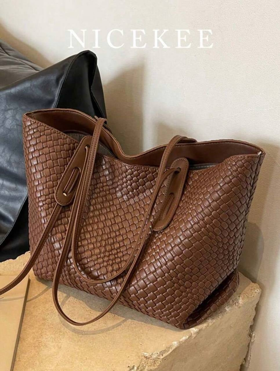 Nicekee Large Capacity Woven Tote Bag