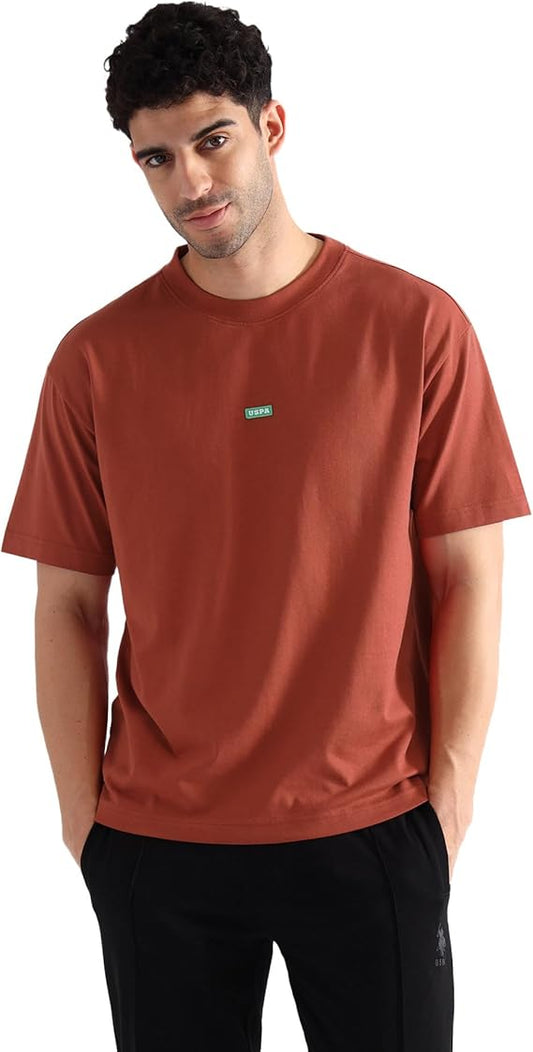 U.S. Polo ASSN. Mens Oversized Fit OEE04 Pure Cotton T-Shirt