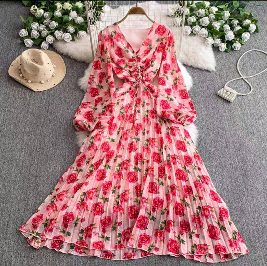 Floral Chiffon Dress