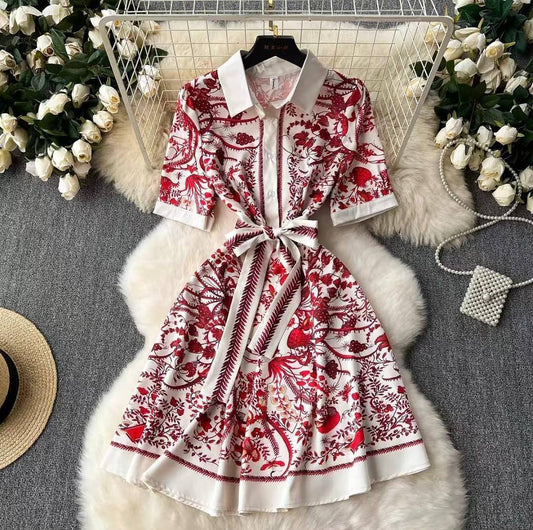Floral Print Mini Dress