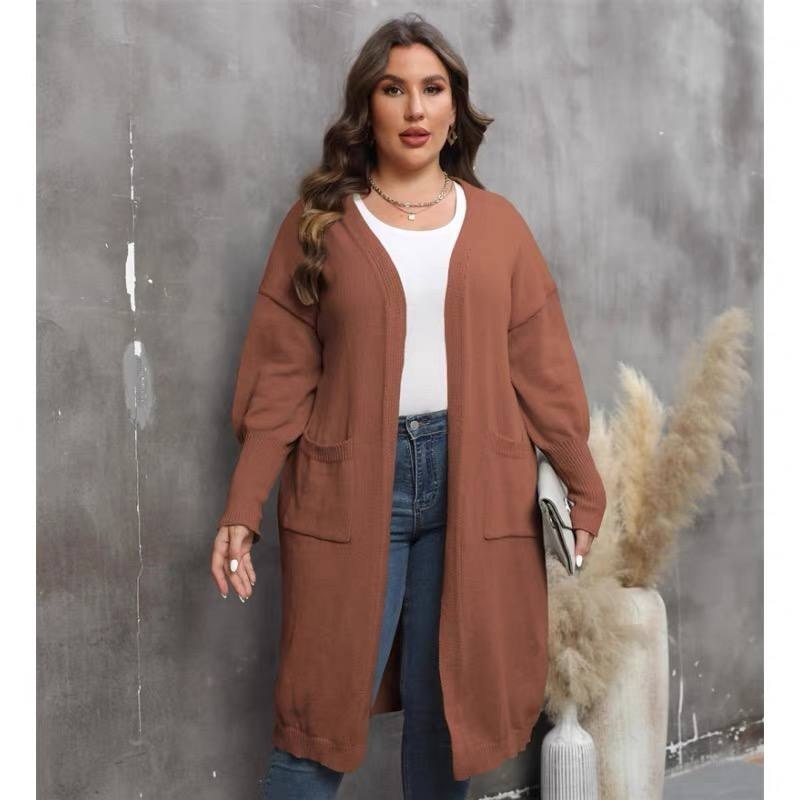 Mrat long oversized brown cardigan