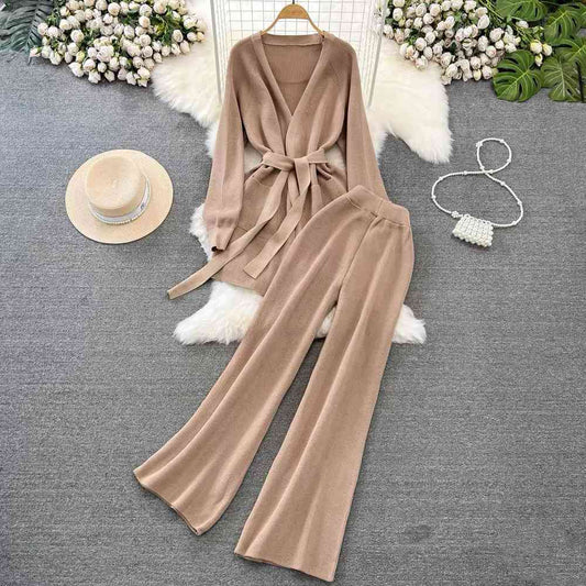 Women's two-piece knitted lounge co-ord set