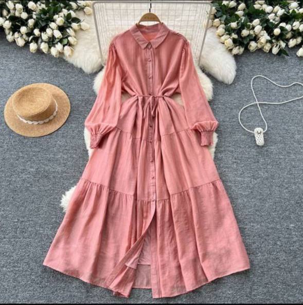 Women new fashionable 2025 Shirt Dress