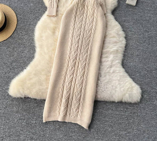High Waist Twist Bodycon Skirt