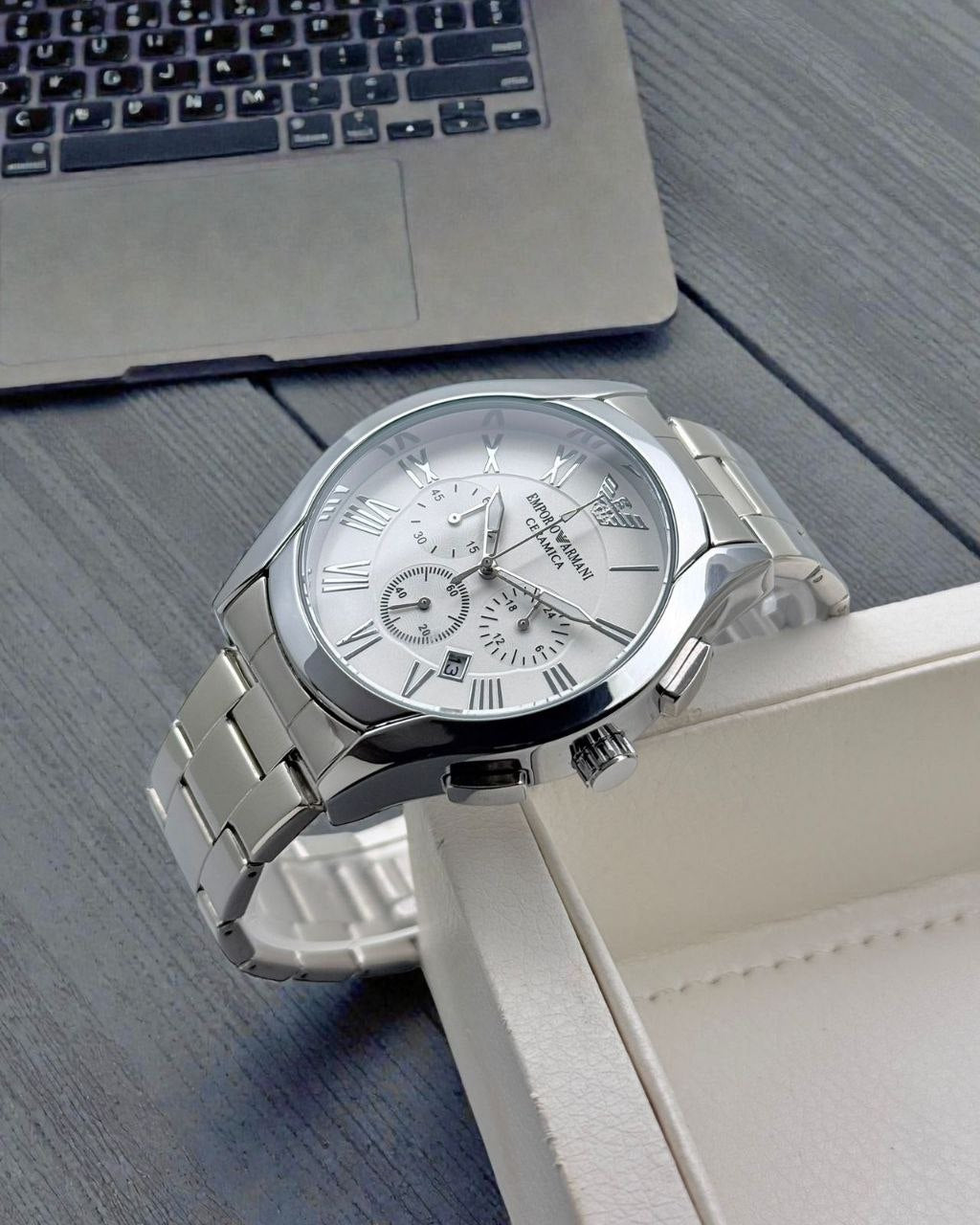 Fossil Quartz stainless steel men's watch