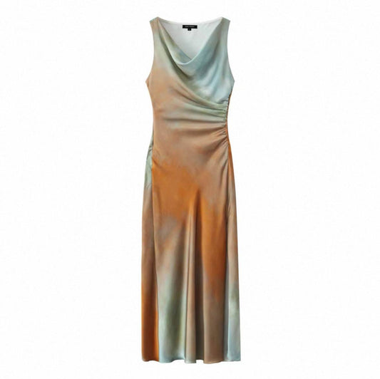 Zara Tie-Dye Print Midi Dress