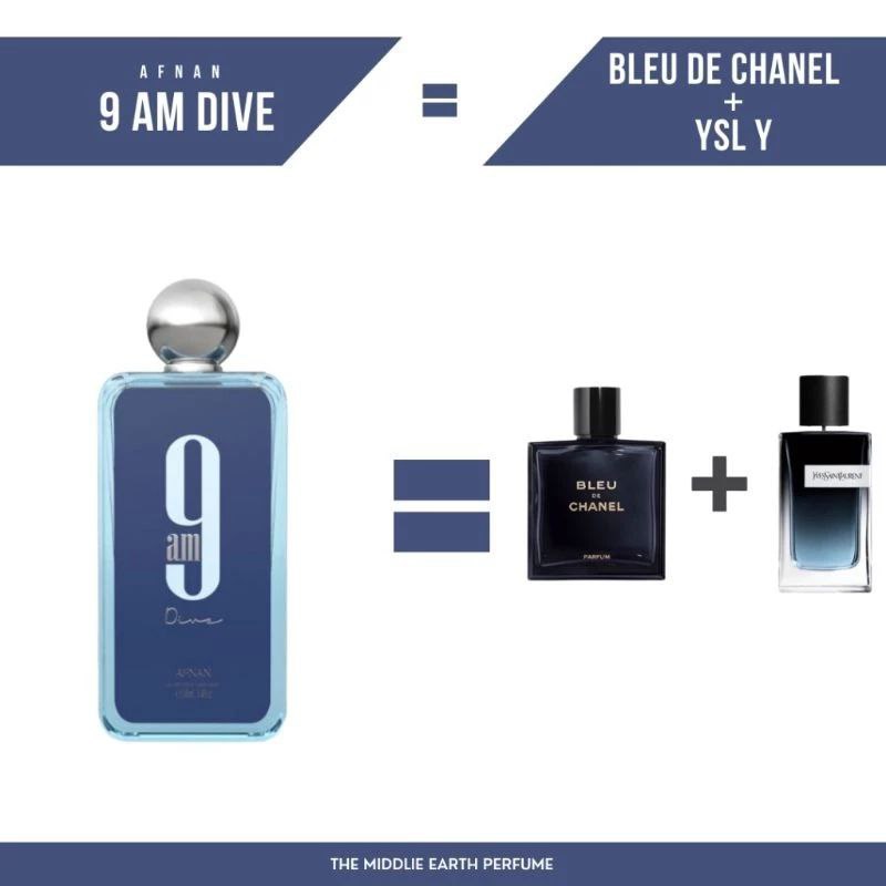 Afnan 9am Dive
 Eau De Parfum Spray 3.4oz (100 ml)
 Brand New Item
