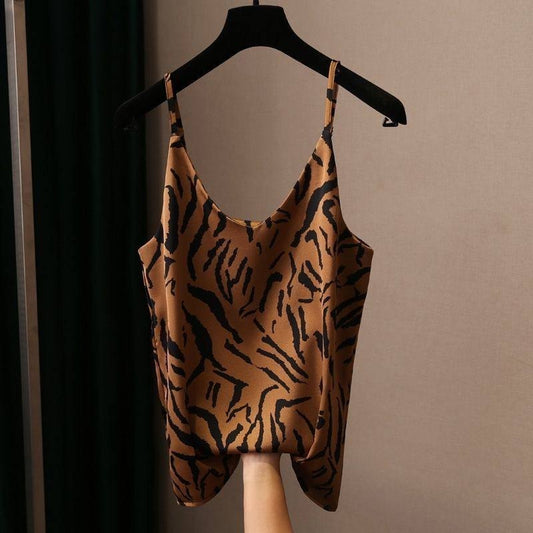 Satin V-neck camisole top