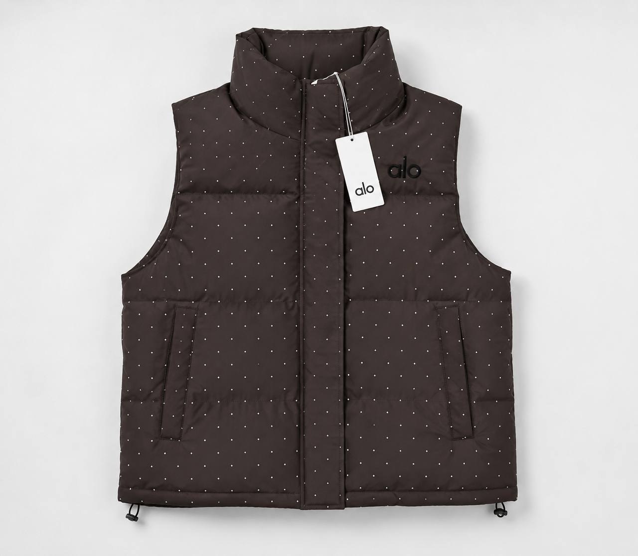 Alo Yoga rhinestone-embellished puffer vest