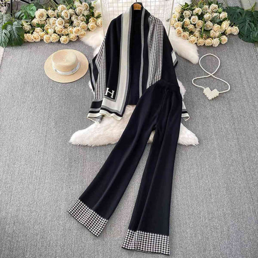 Luxury-inspired knitted co-ord set