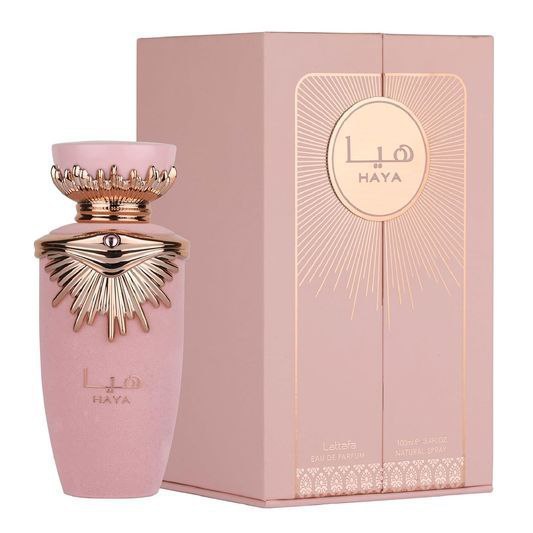 Lattafa Haya Eau de Parfum Spray for Women, 3.4 Ounce. 100ml