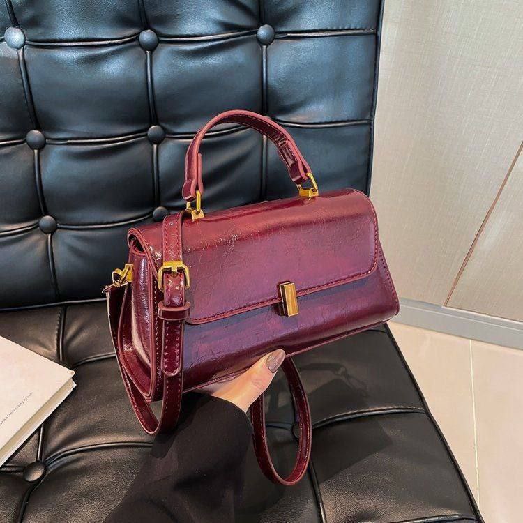 Naaz Maroon Flap Bag
