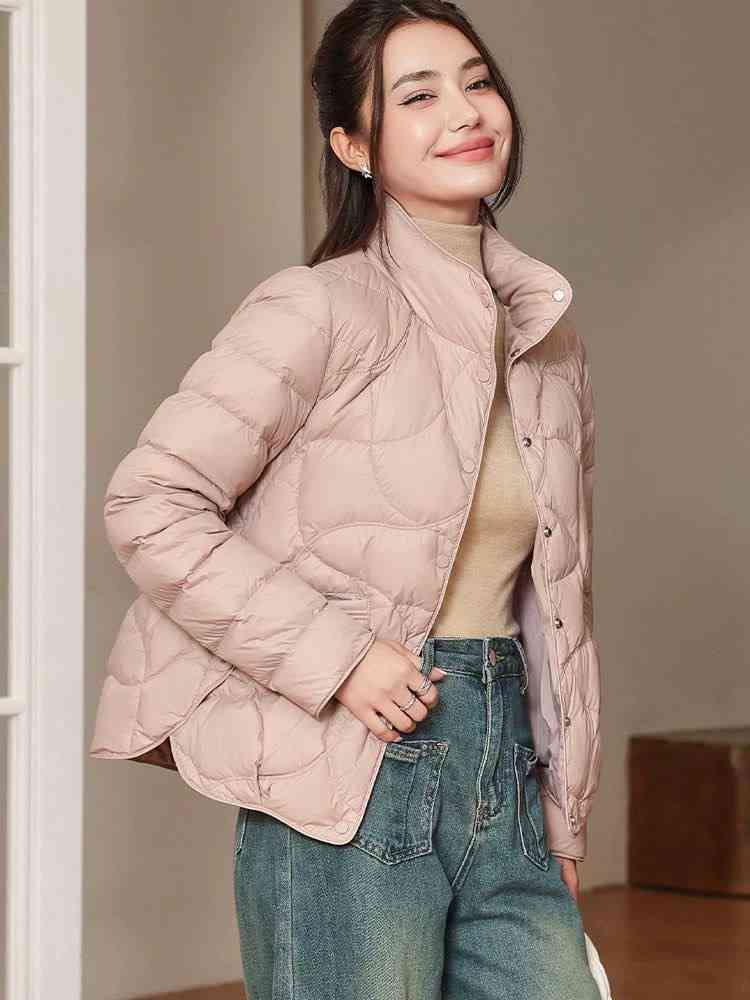 Women's lightweight quilted puffer jacket