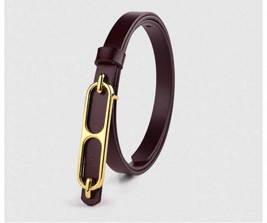 Roulis style gold-tone metal buckle