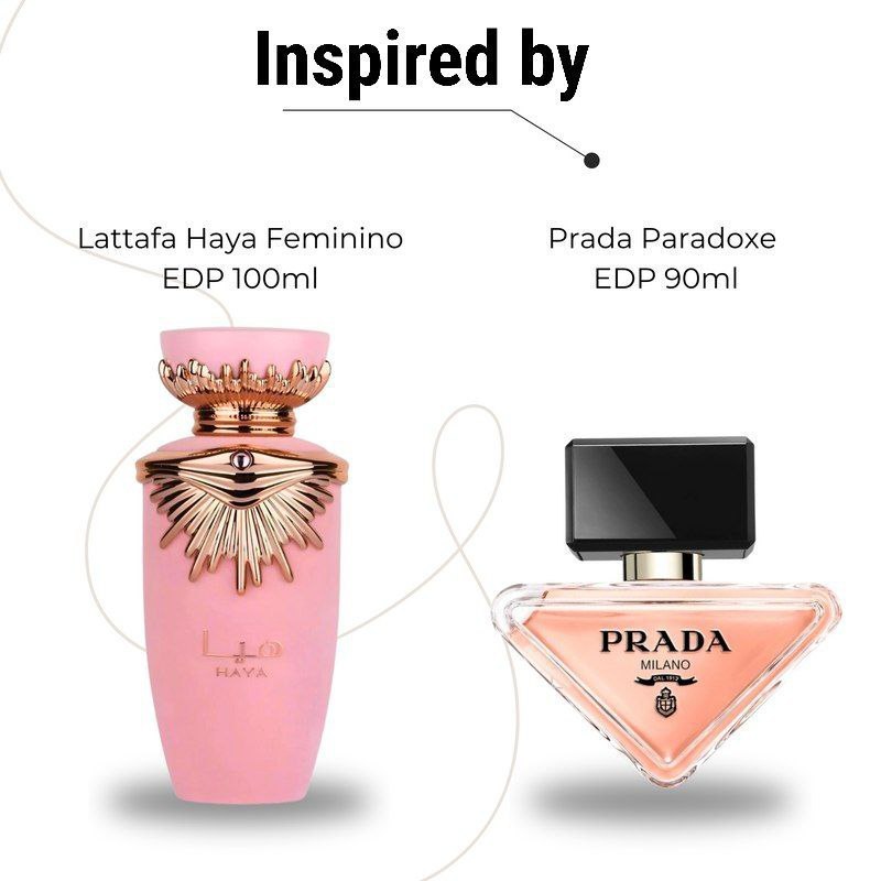 Lattafa Haya Eau de Parfum Spray for Women, 3.4 Ounce. 100ml