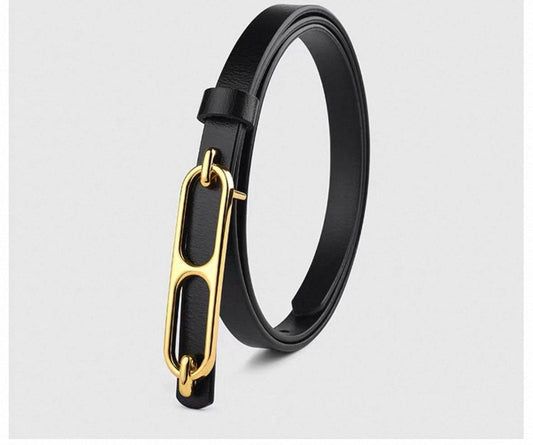 Roulis style gold-tone metal buckle