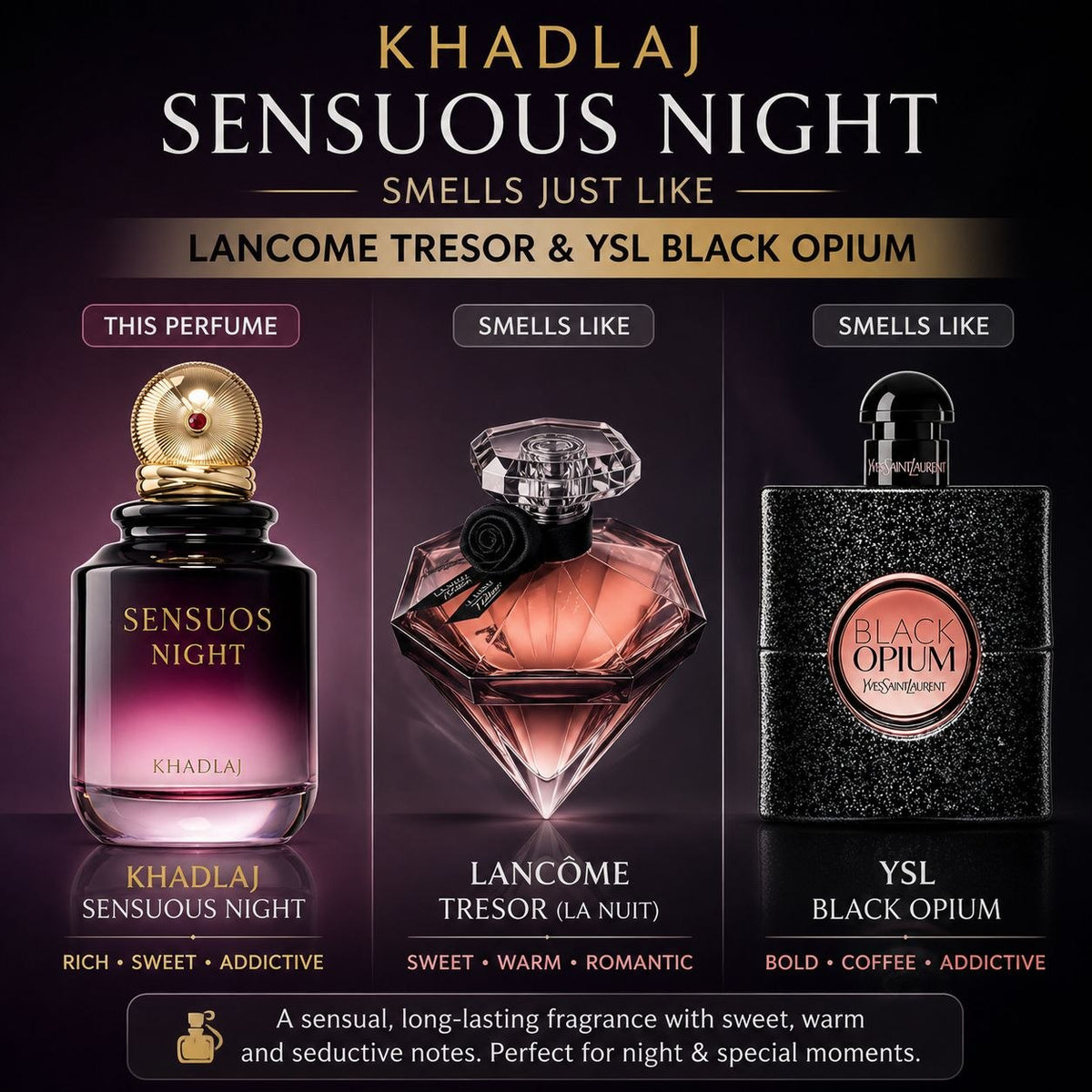 Khadlaj Sensuous Night Eau de Parfum Spray 100ml