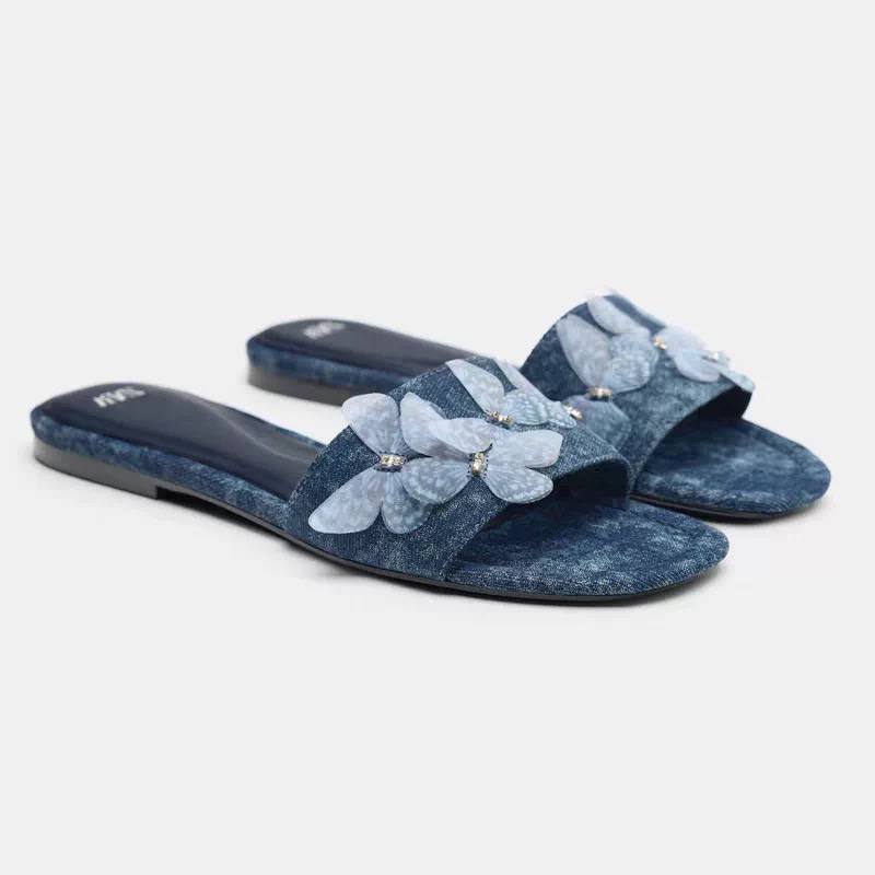 ZARA Bezakli Denim Sandals shoes