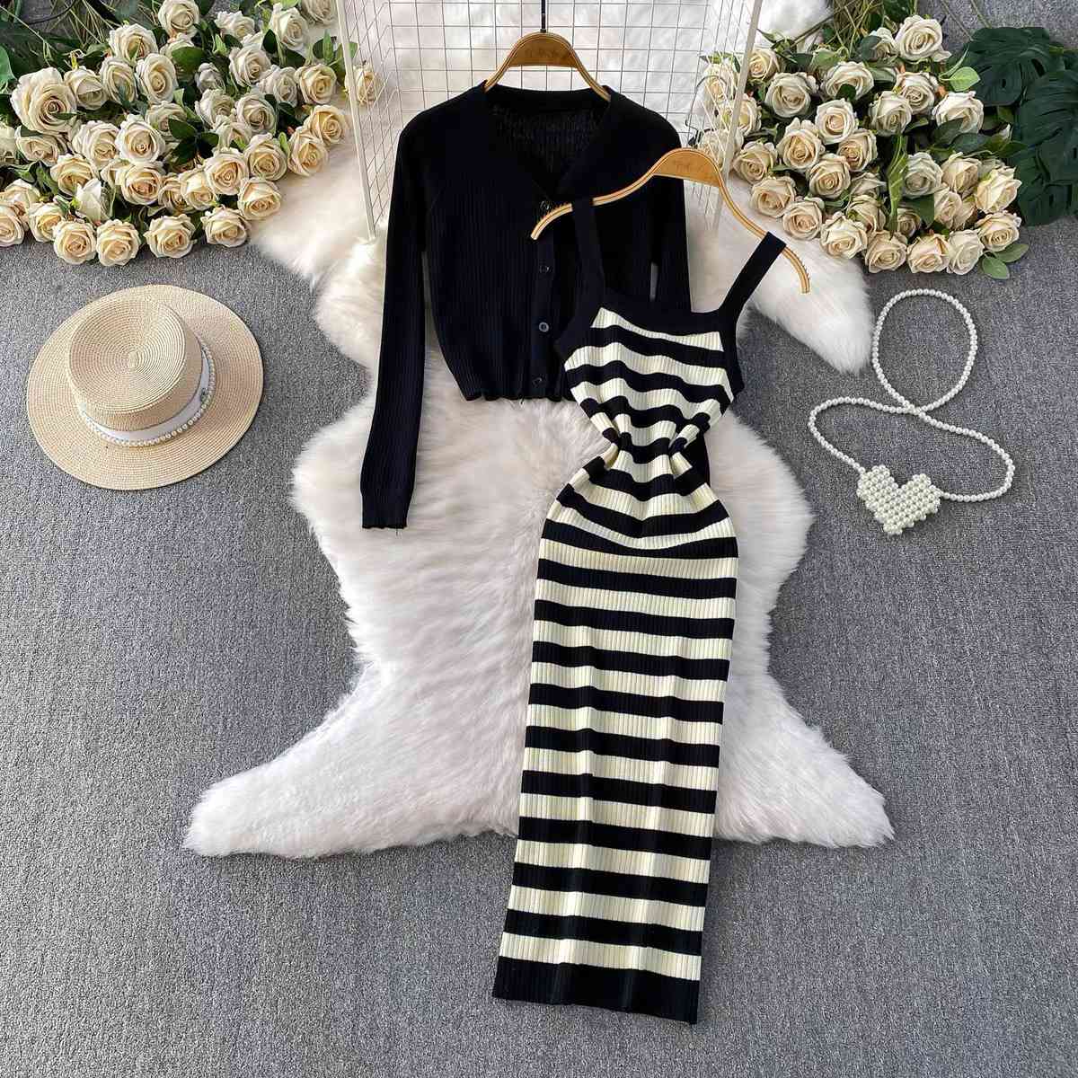 Two-piece knitted co-ord set
