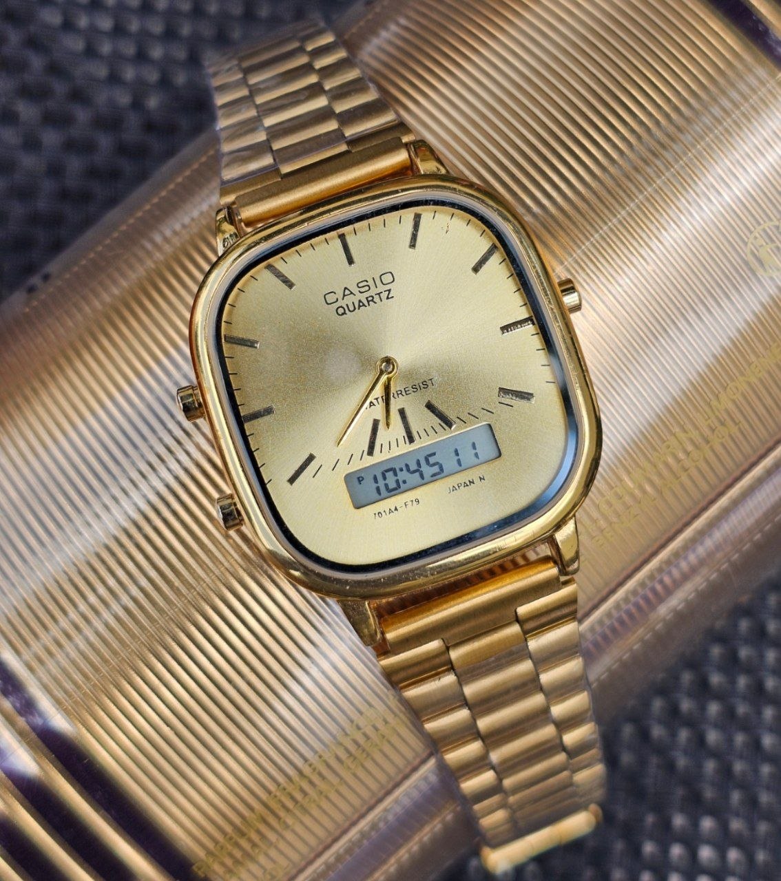Clean Casio styles, modern square design, and premium metal finishes