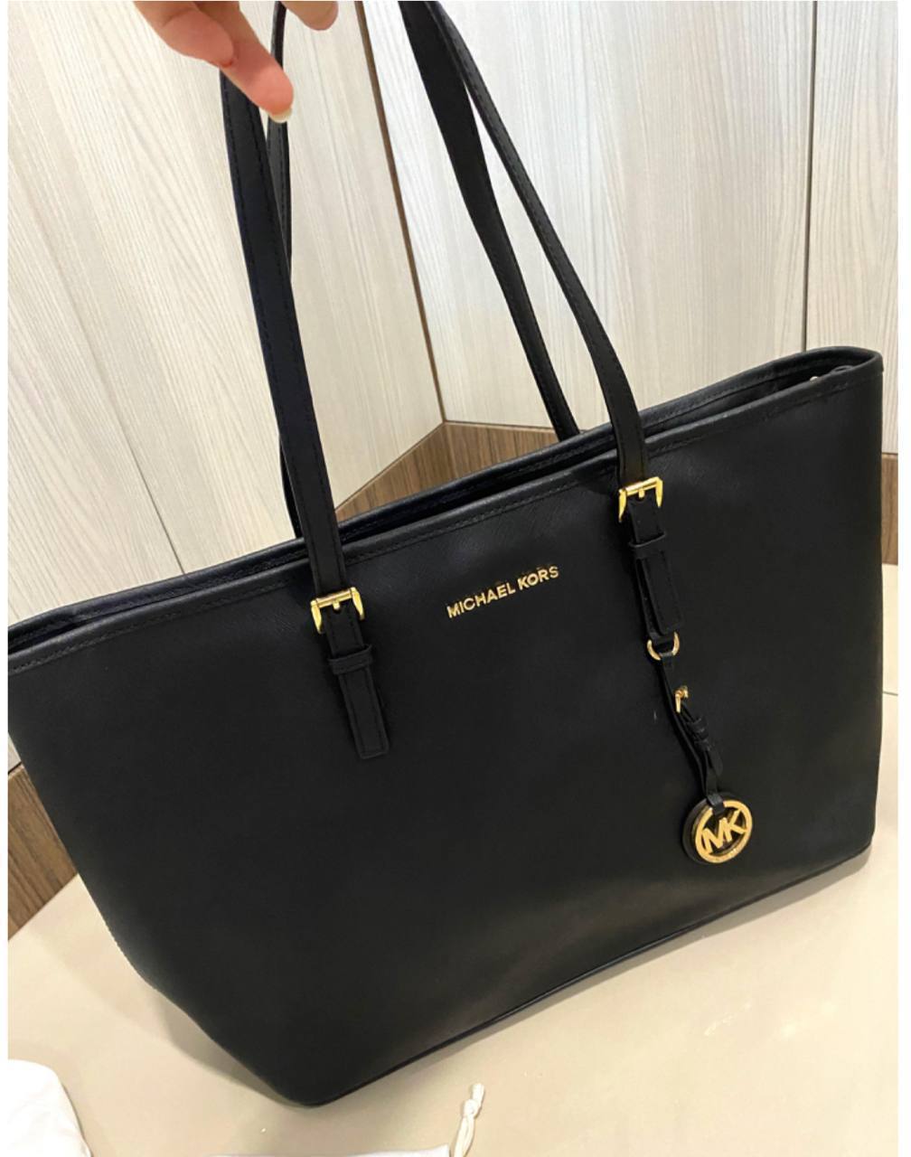 Michael Kors Jet Set Travel Large Saffiano Leather Tote Bag