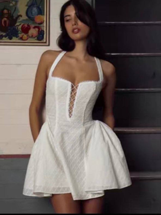 Halter evening dress