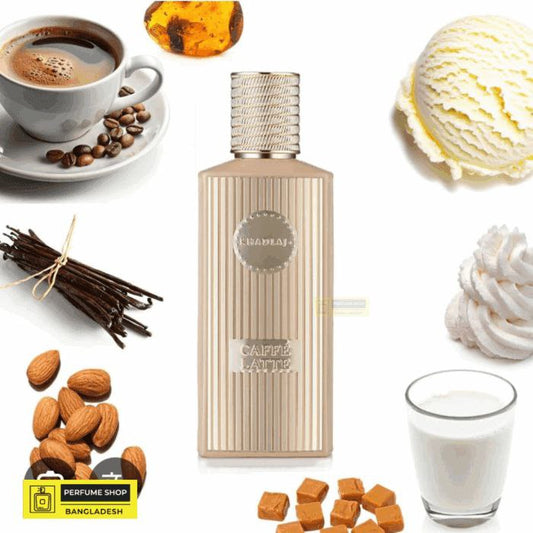 Khadlaj Caffe Latte 100ml
Indulge in the irresistible allure of Khadlaj Caffe Latte, a fragrance that blends the comforting warmth of a perfect cup of coffee with sophisticated elegance