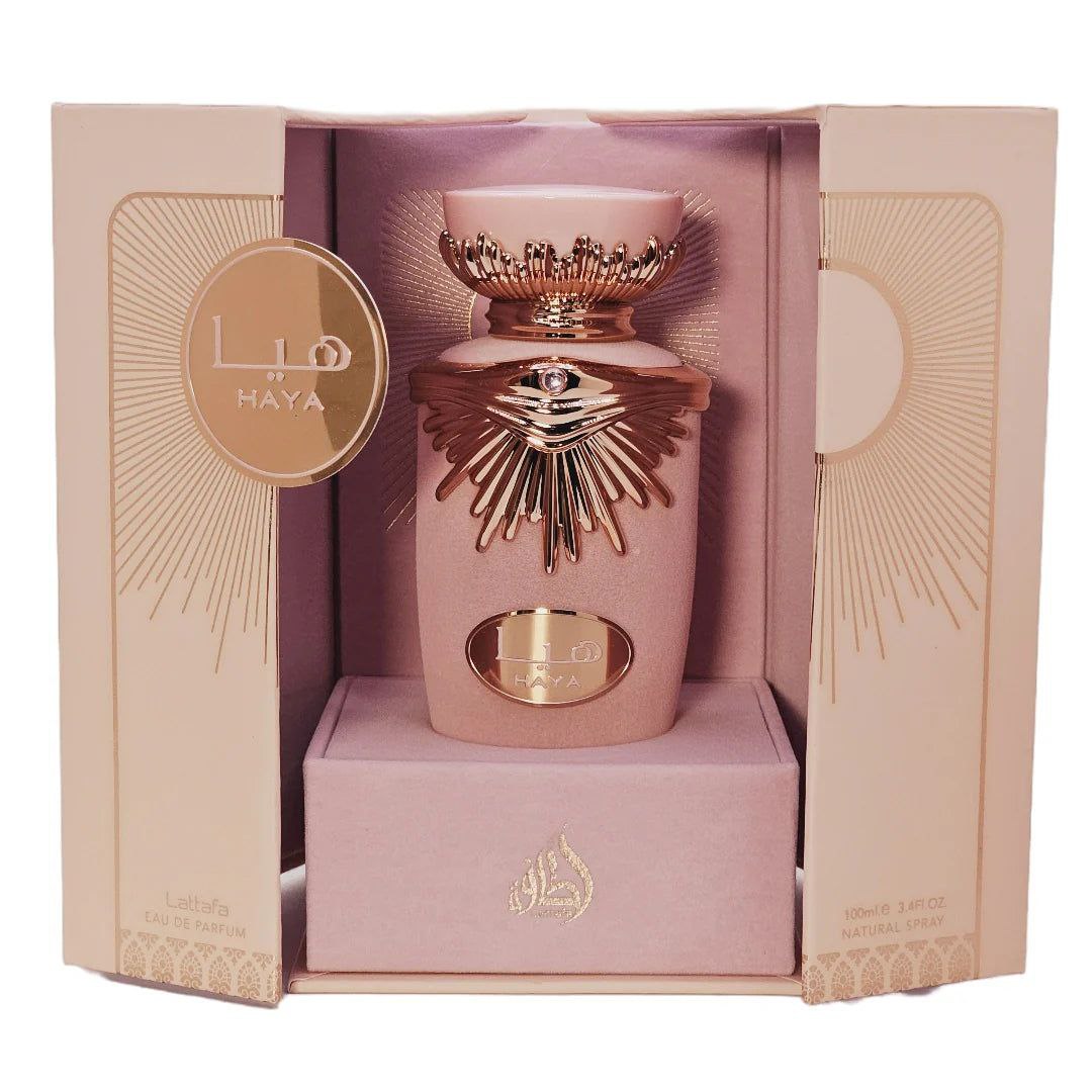Lattafa Haya Eau de Parfum Spray for Women, 3.4 Ounce. 100ml