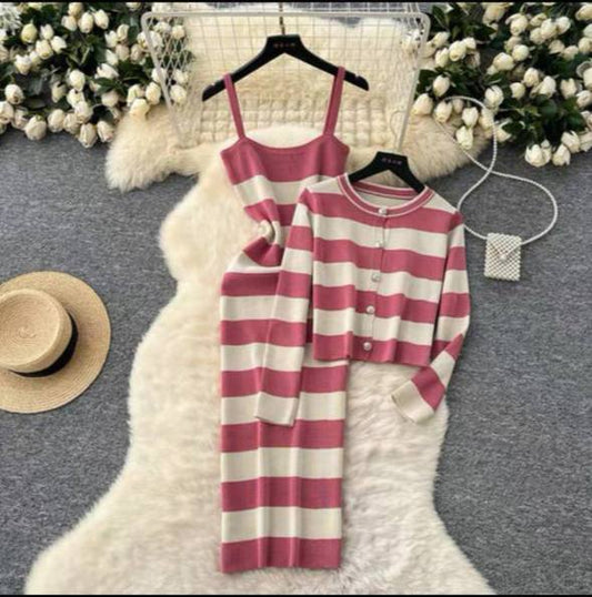 Two piece women knitted set