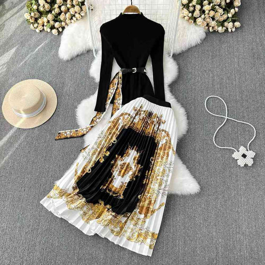 Women's two piece elegant skirt suit set