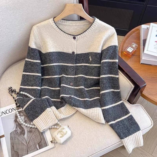 Polo Ralph Lauren striped crewneck cardigan