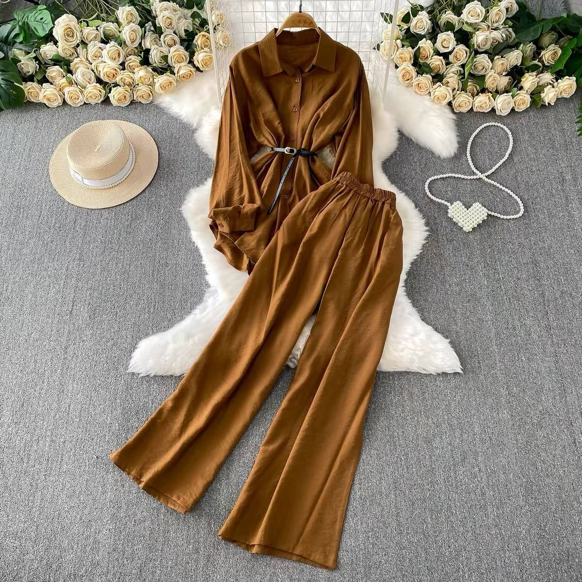 Women's two-piece casual lounge matching co-ord set