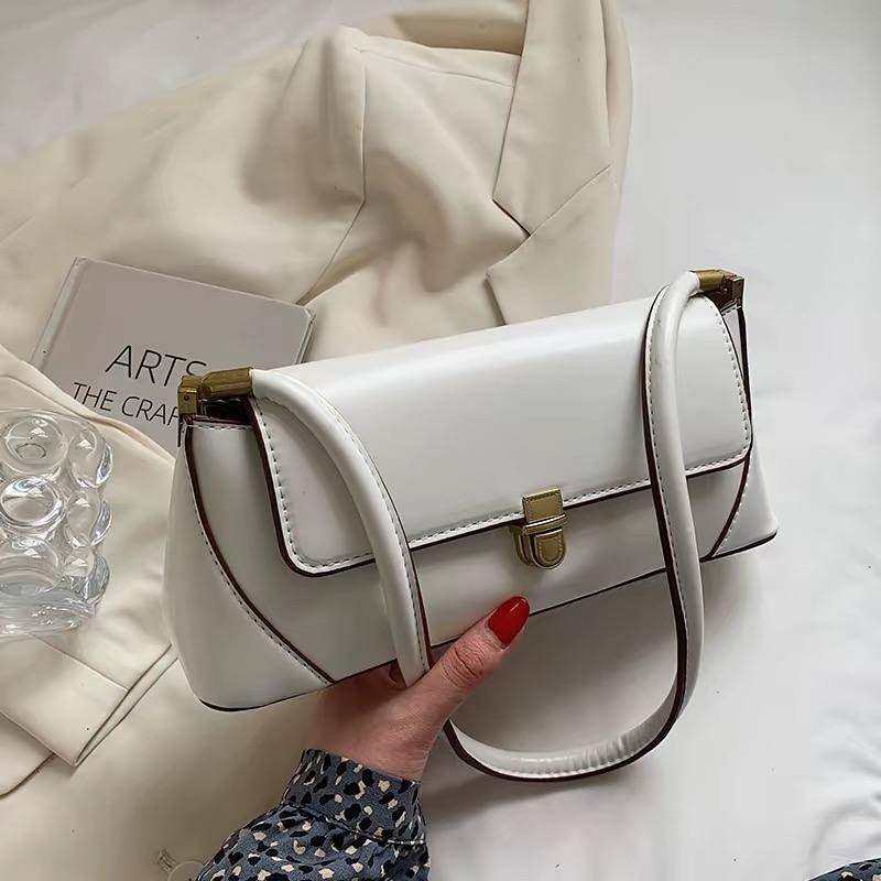 White shoulder bag