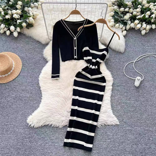 Chic two piece knitted co-ord set