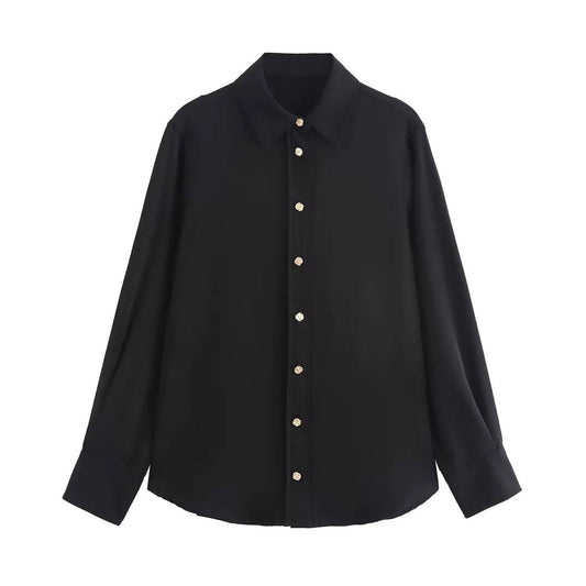 Gold-toned buttons shirt