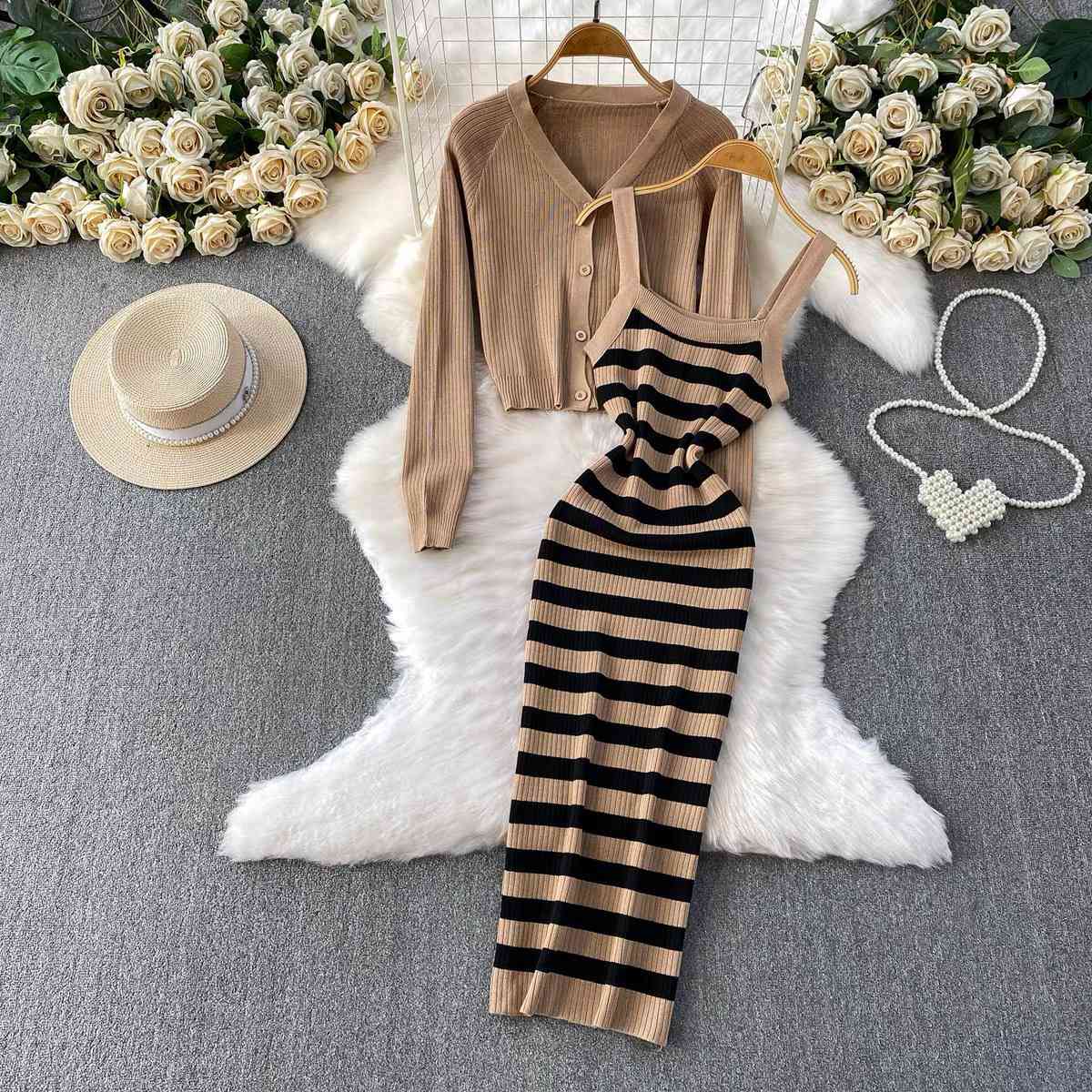 Two-piece knitted co-ord set