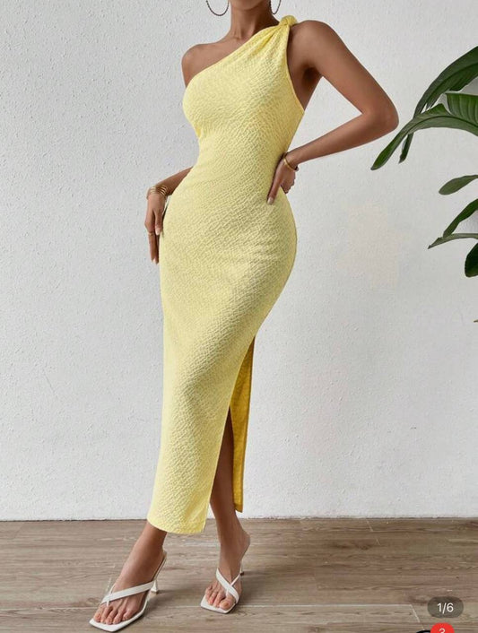 Women one shoulder dress