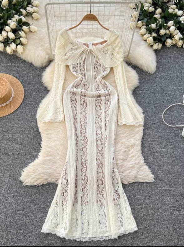 Sheath Formal Gown with Full Sleeves dress