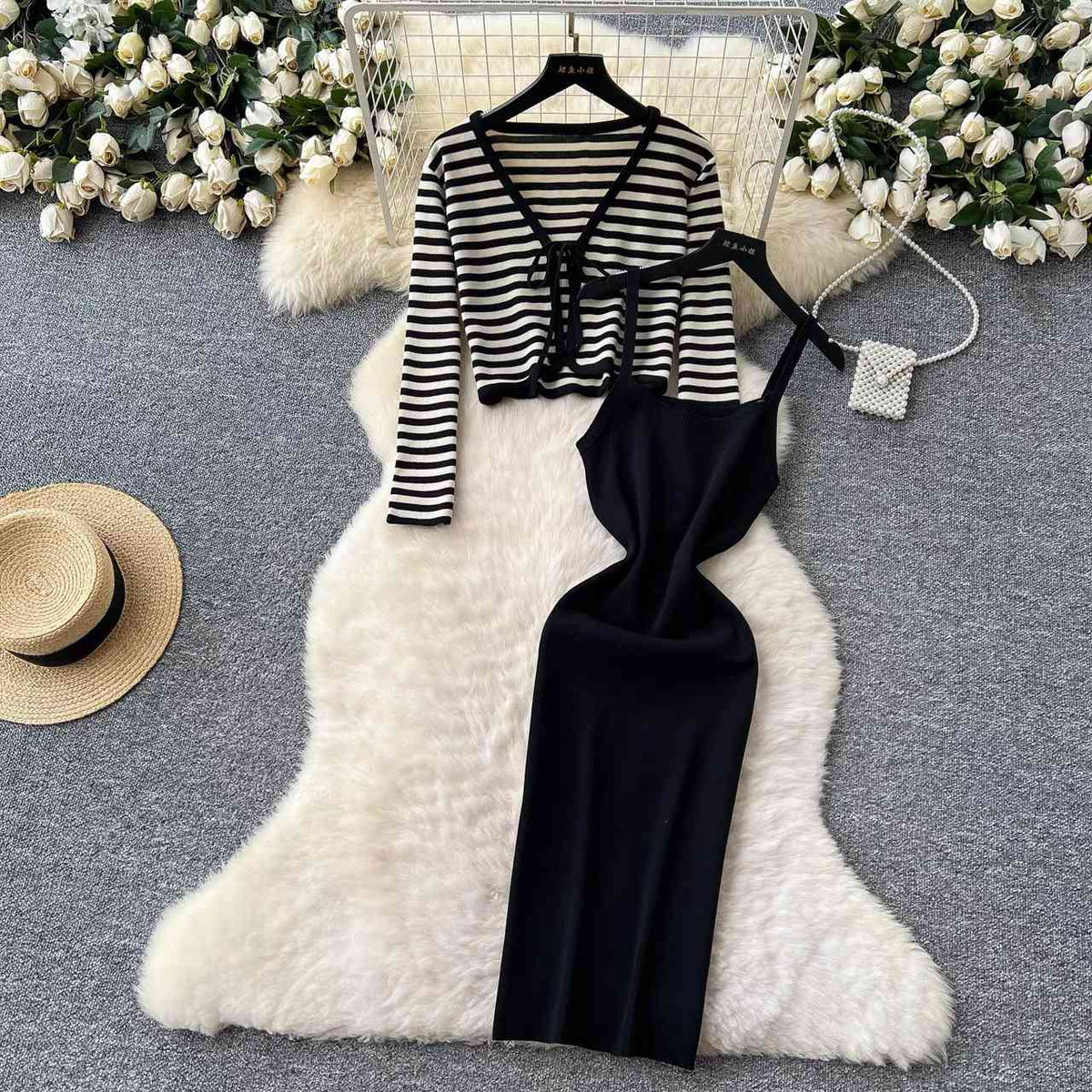 Two piece monochrome co-ord set