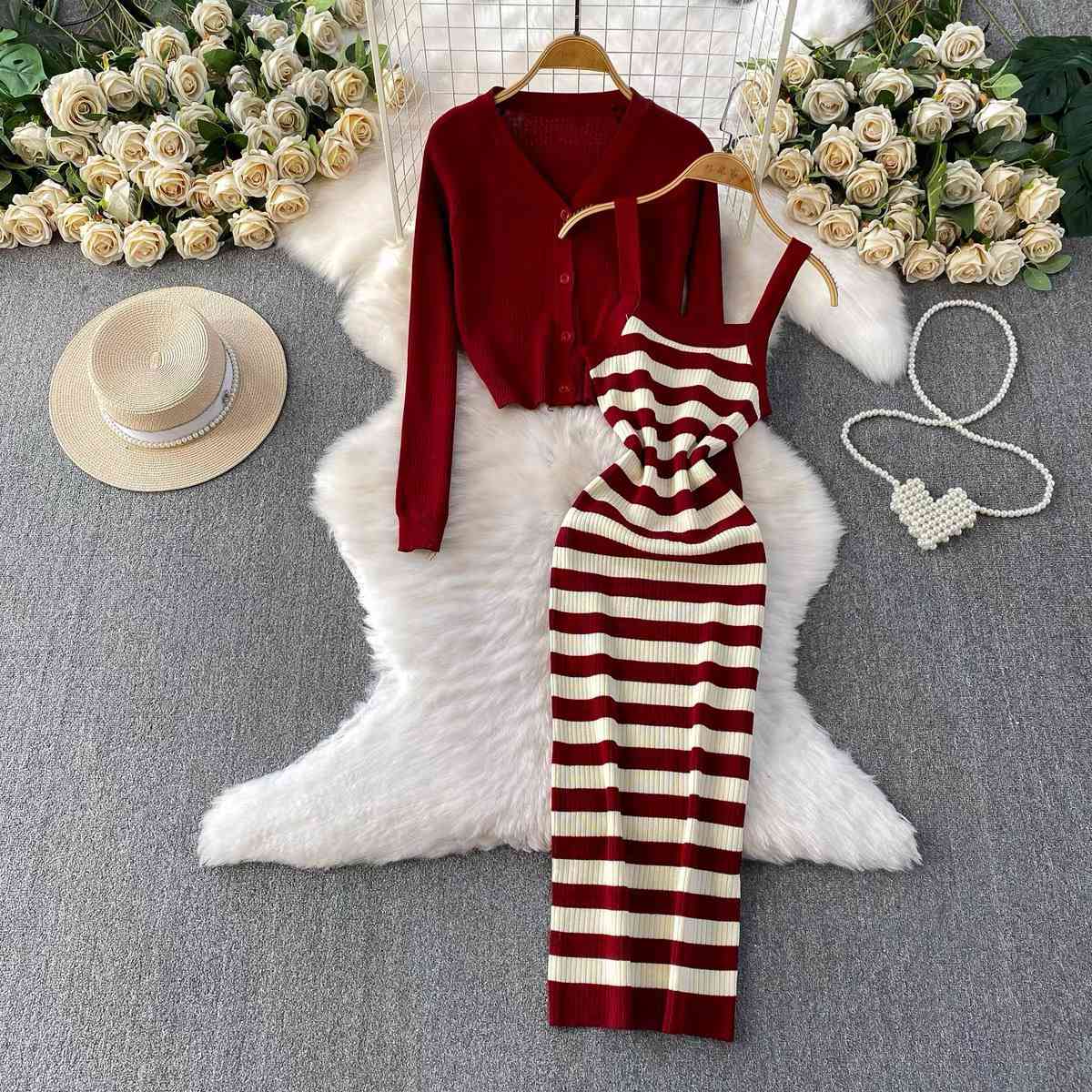 Two-piece knitted co-ord set