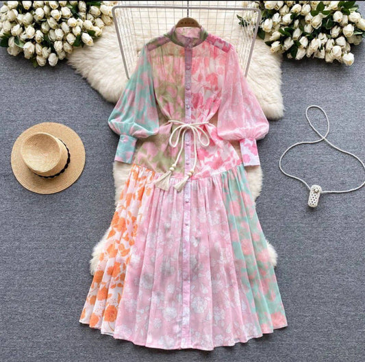 Fit slimming elegant long dress
