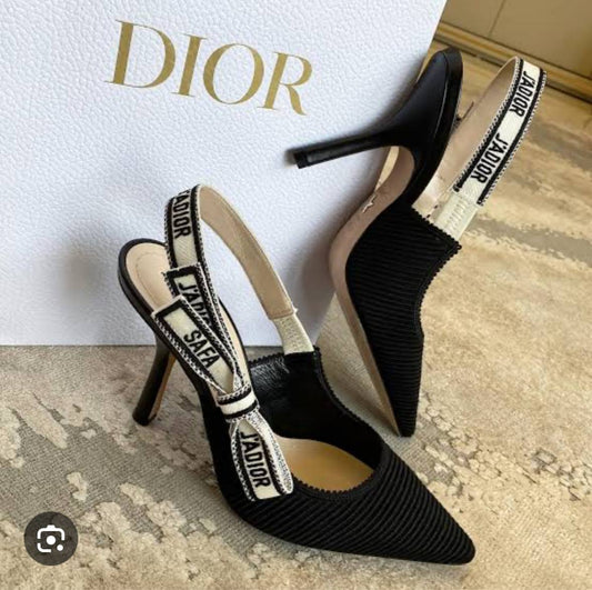 Pointed toe hollow back bow mid heel D home one strap fairy spring & summer shoes